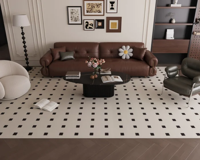MASUTA CAFEA BIANCO MARMURA+MDF 140x70x40 cm [2]