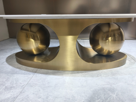 Masuta Cafea Orion 130x70x42cm Gold [5]