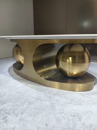 Masuta Cafea Orion 130x70x42cm Gold [7]