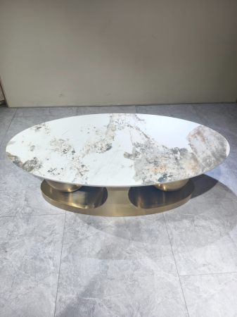 Masuta Cafea Orion 130x70x42cm Gold [6]