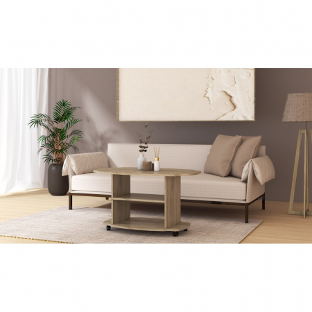 Masuta de Cafea Twist Ro,100x60x54 cm, K002 Stejar [0]