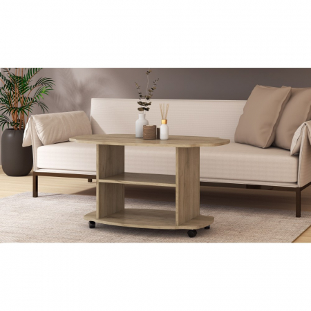 Masuta de Cafea Twist Ro,100x60x54 cm, K002 Stejar [1]