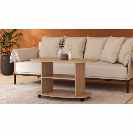 Masuta De Cafea Twist Ro,100x60x54 cm, Sonoma [1]