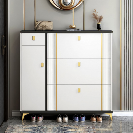 Produse - Pantofar 112-602 MDF White, 100x24x118cm