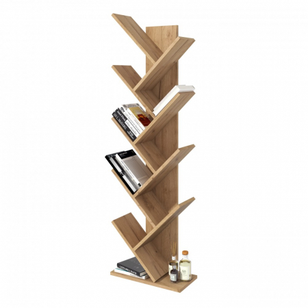 Raft pentru carti, 43x20x143cm, Stejar k003 [2]