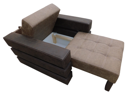 Set canapea cu fotolii Morgan Ciocolata [3]