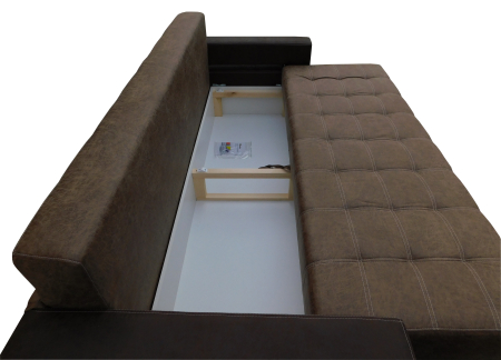 Set canapea cu fotolii Morgan Ciocolata [5]