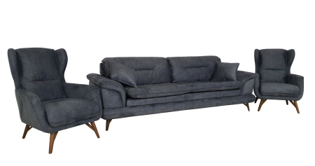 Set canapea cu fotolii Gri [1]