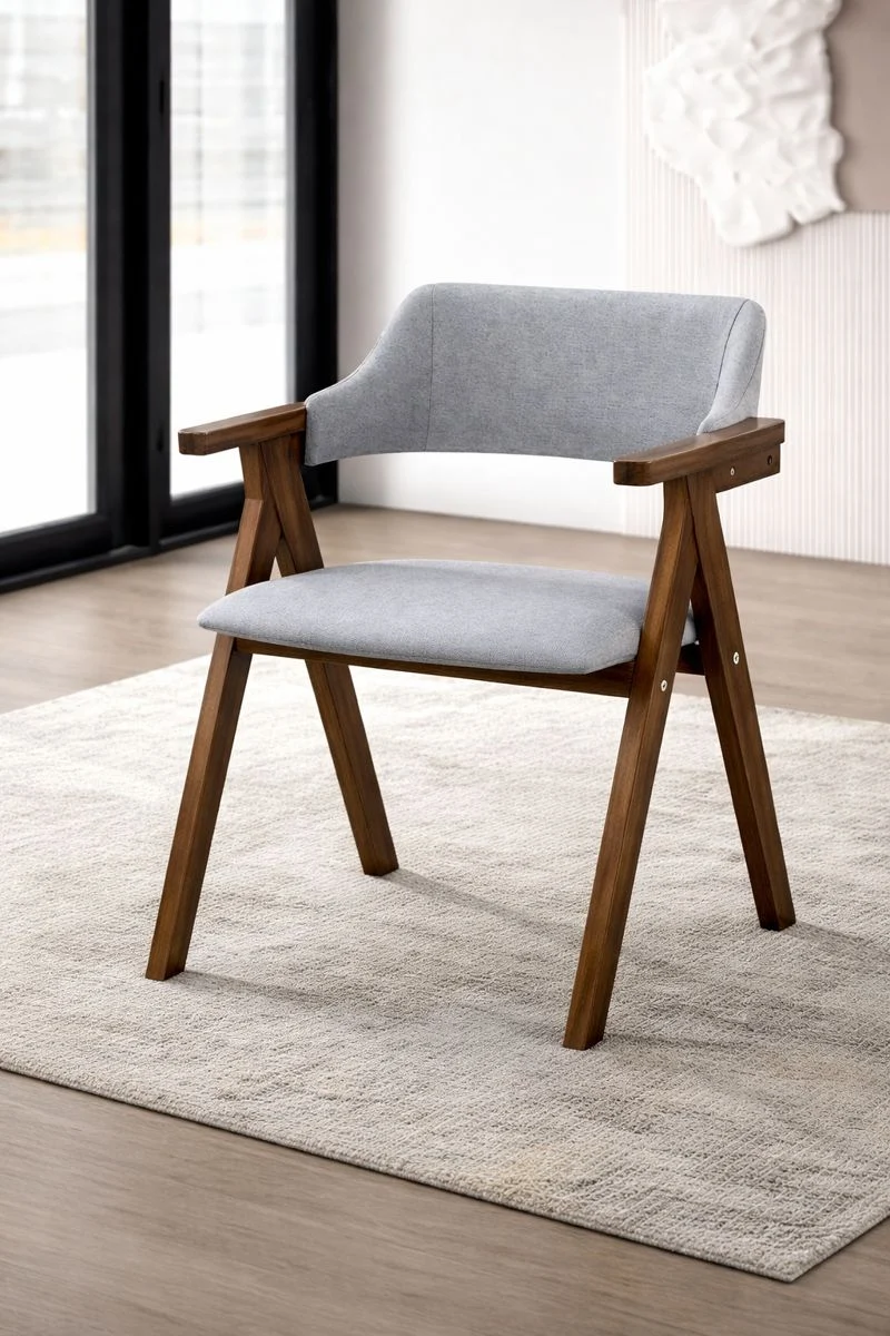 MOBILIER LIVING - Set Masa extensibila + 4 Scaune Wood 2 LUX 1200x1200mm