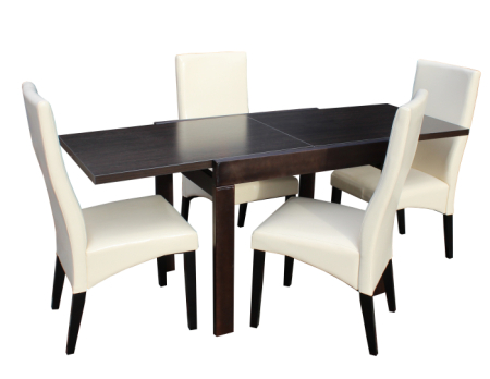Set masa KORS cu 4 scaune 6012 Wenge Crem [1]