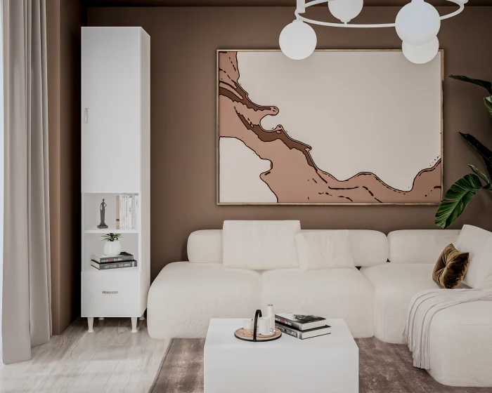 Dulap - Soldat 1U-1S,35x35x180 cm,  Alb