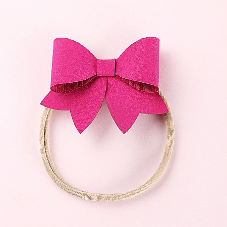 Bentite & Fundite - Bentita cu fundita Jeannot (Fuchsia)