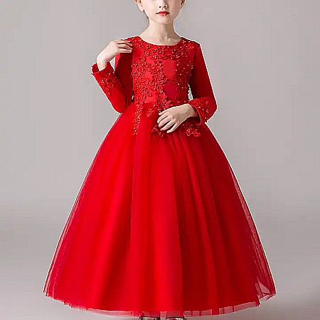Rochii mâneci lungi - Rochița Aisha (Roșie) – Descoperă eleganța!