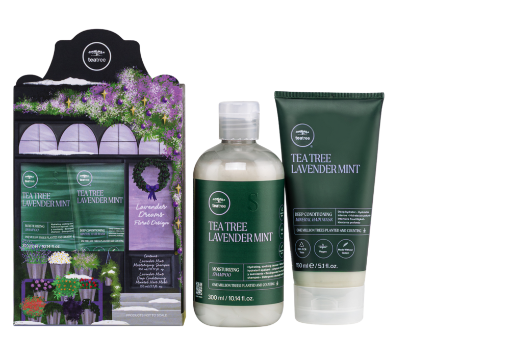 GIFT LAVENDERE MINT MOISTURIZING SET, SET HIDRATARE CU LAVANDA PENTRU PARUL USCAT [1]