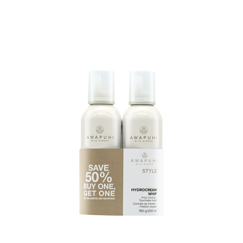 PACK DUO HYDROCREAM WHIP 200 ML PM, SPUMA DE STYLING HIDRATEAZA SI NETEZESTE PARUL USCAT  2buc [1]