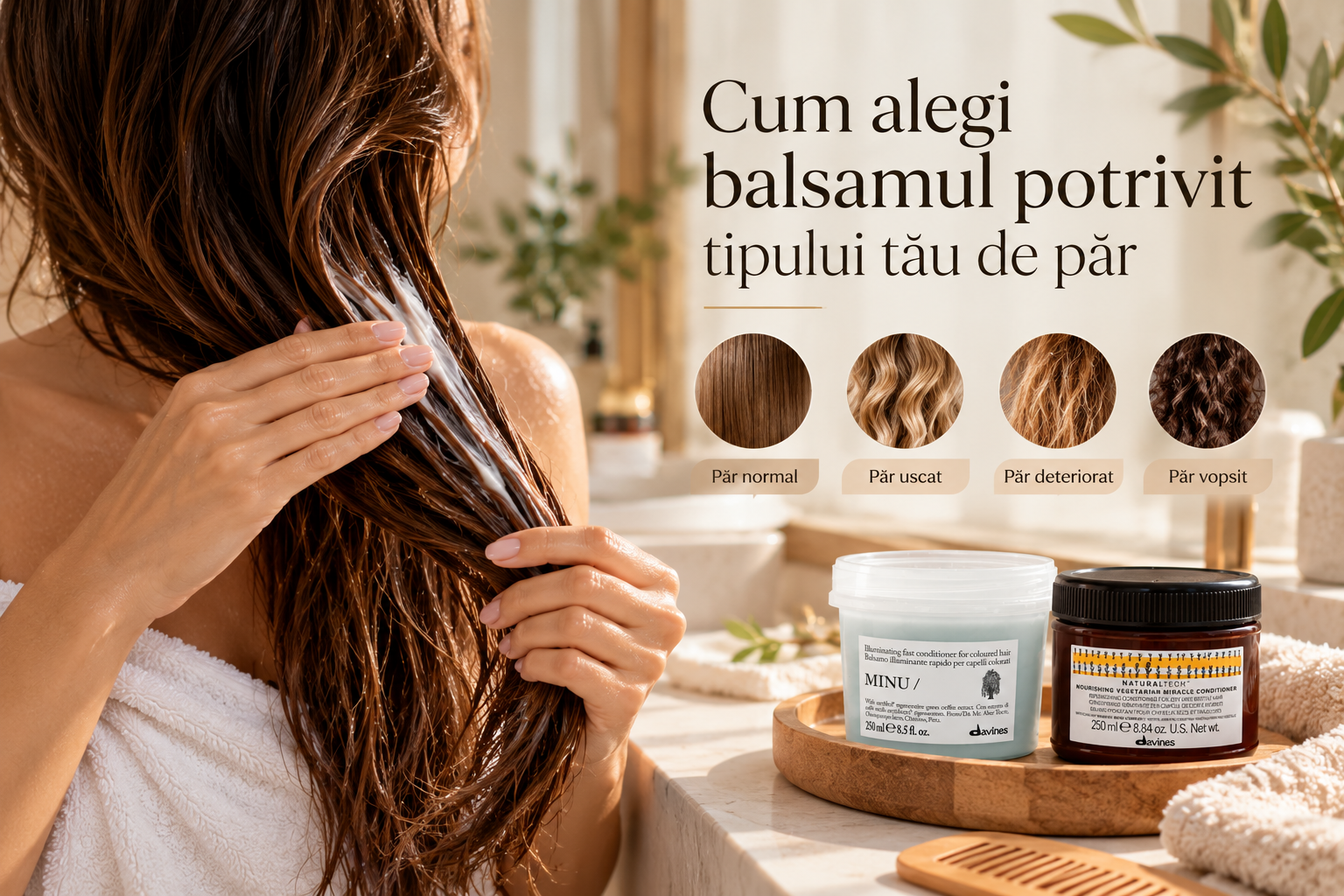 Cum alegi balsamul potrivit tipului tău de păr