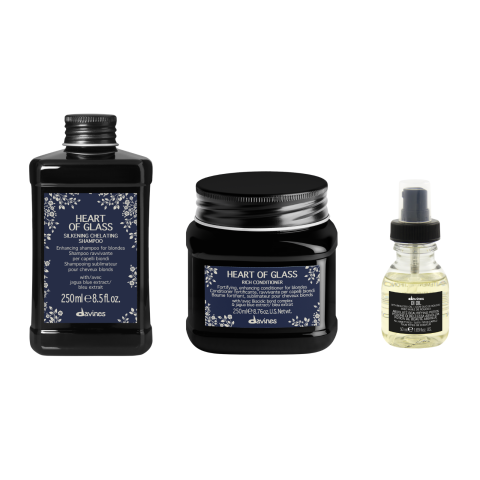 Pachete - Beauty Box Davines Heart of Glass + Oil