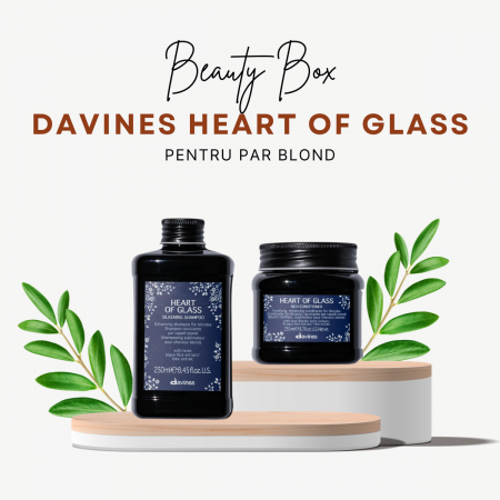 Pachet Par Blond - Beauty Box  Davines Heart of Glass