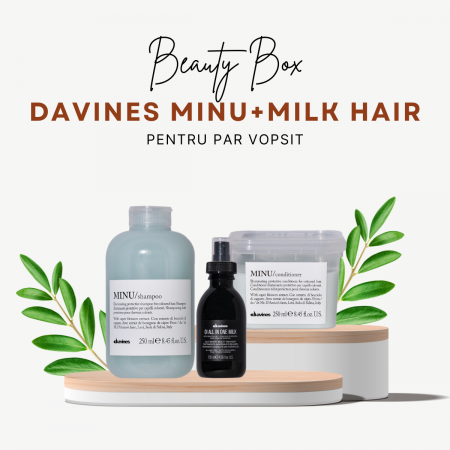 Pachet Par Vopsit - Beauty Box Davines Minu + Milk Hair