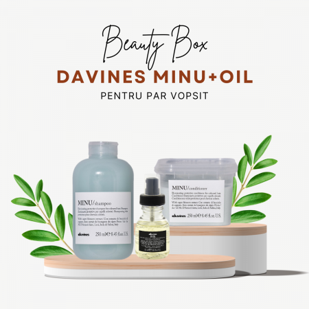 Pachet Par Vopsit - Beauty Box Davines Minu + Oil