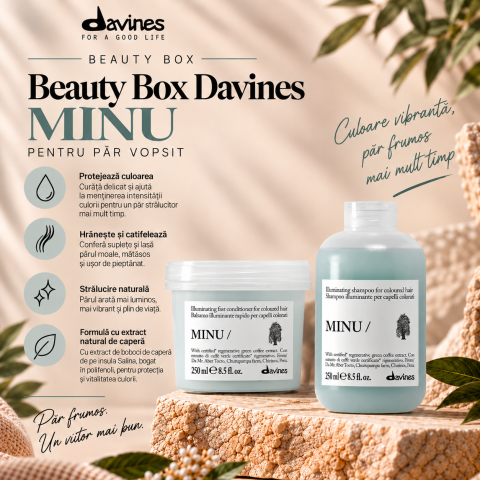 Pachet Par Vopsit - Beauty Box Davines Minu