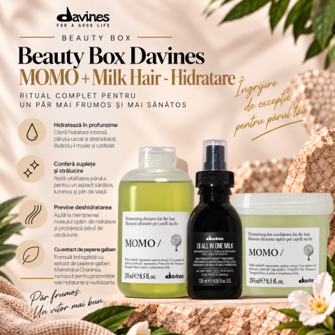 Pachet Hidratare - Beauty Box Davines Momo + Milk Hair
