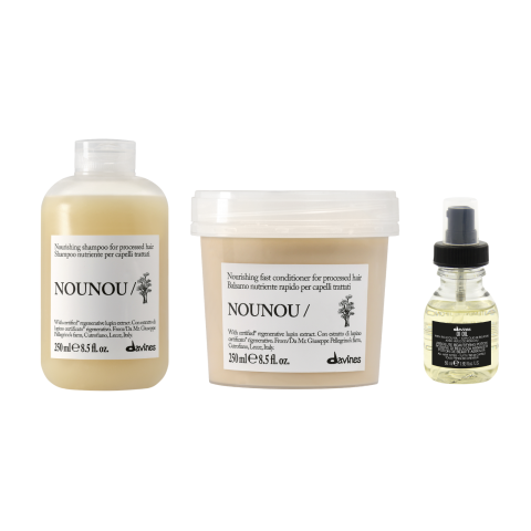 Pachete - Beauty Box  Davines NouNou + Oil - Pentru Par Deshidratat sau Deteriorat