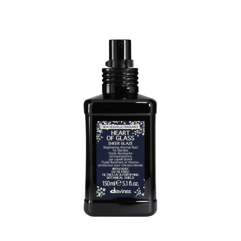 Styling - Leave-in Davines Heart of Glass Sheer Glaze - Fluid Leave-in cu Protecție Termică și Strălucire pentru Părul Blond