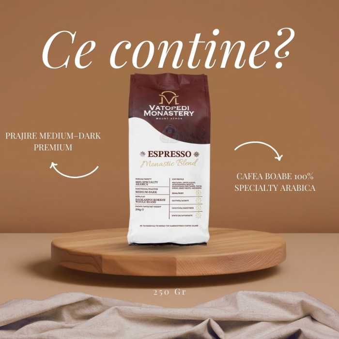 Cafea Boabe Espresso, Muntele Athos, Grecia, Prajire Medium - Dark - 250 Gr [8]