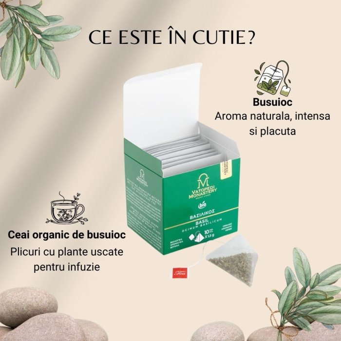 Ceai Organic De Busuioc (Ocimum Basilicum) 15Gr [9]