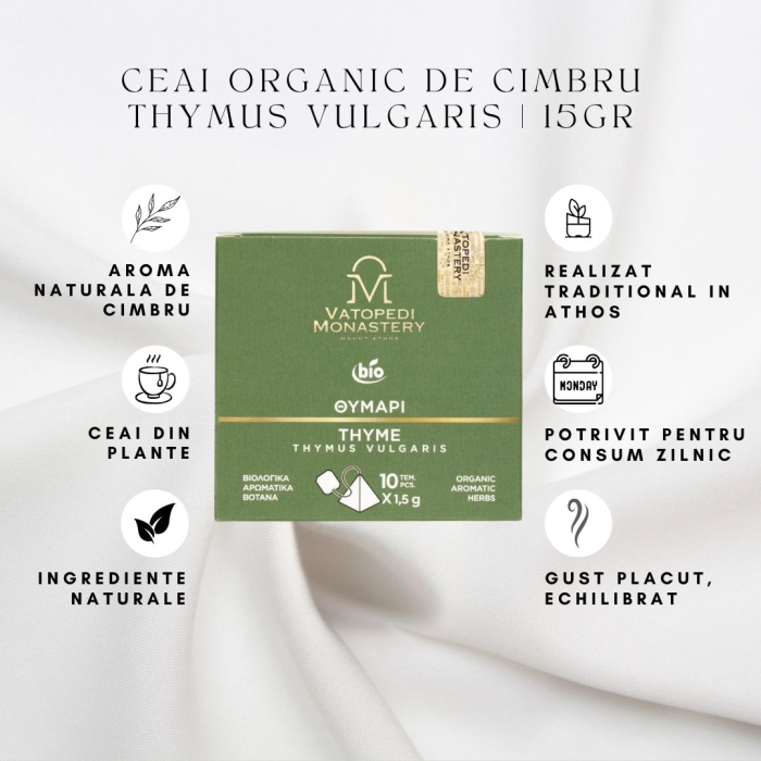 Ceai Organic De Cimbru - Thymus Vulgaris 15Gr [8]