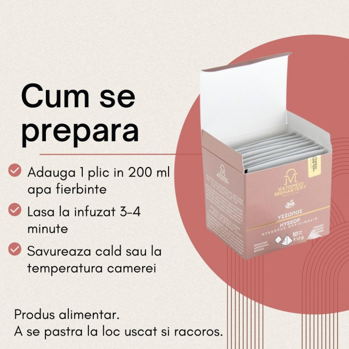 Ceai Organic De Isop - Hyssopus Officinalis [10]