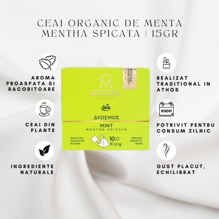 Ceai Organic De Menta - Izma  Spicata 15Gr [8]