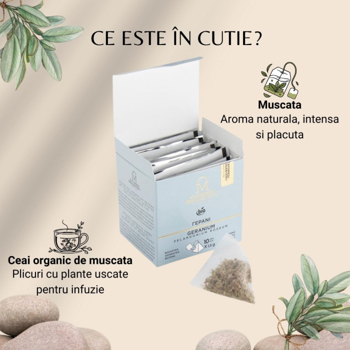 Ceai Organic De Muscata - Pelargonium Roseum [9]