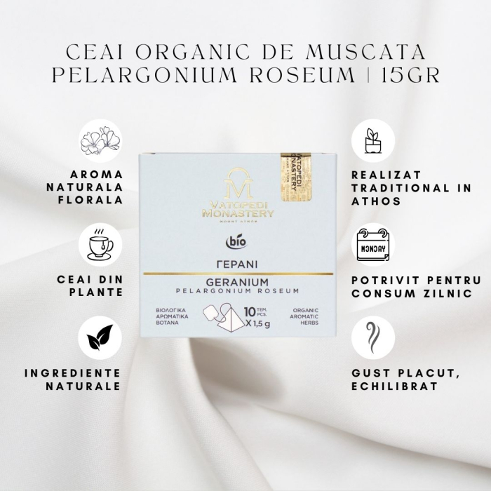 Ceai Organic De Muscata - Pelargonium Roseum [8]