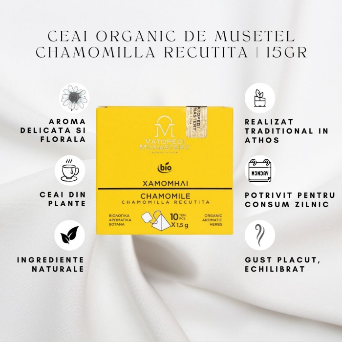 Ceai Organic De Musetel - Chamomilla Recutita 15Gr [8]