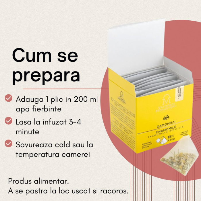 Ceai Organic De Musetel - Chamomilla Recutita 15Gr [10]