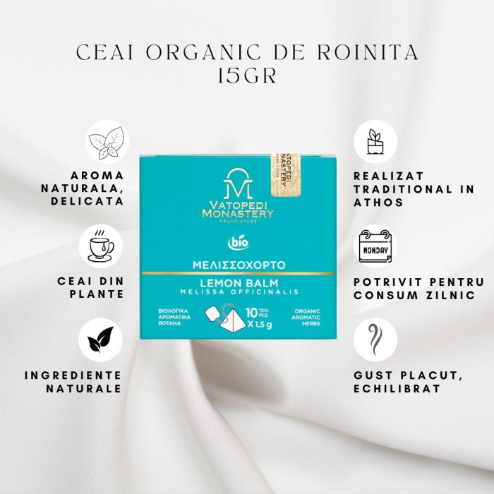 Ceai Organic De Roinita - Melissa Officinalis 15Gr [8]
