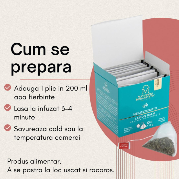 Ceai Organic De Roinita - Melissa Officinalis 15Gr [10]