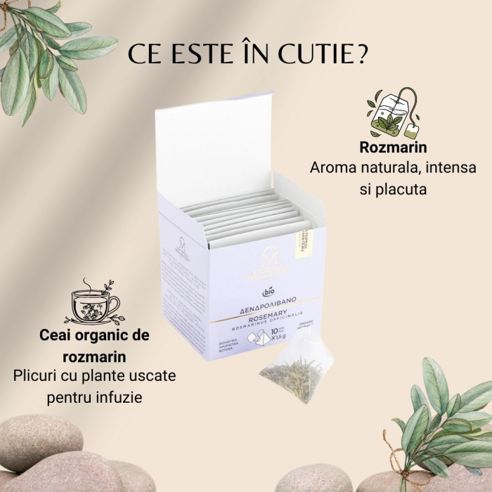 Ceai Organic De Rozmarin - Rosmarinus Officinalis 15Gr [9]
