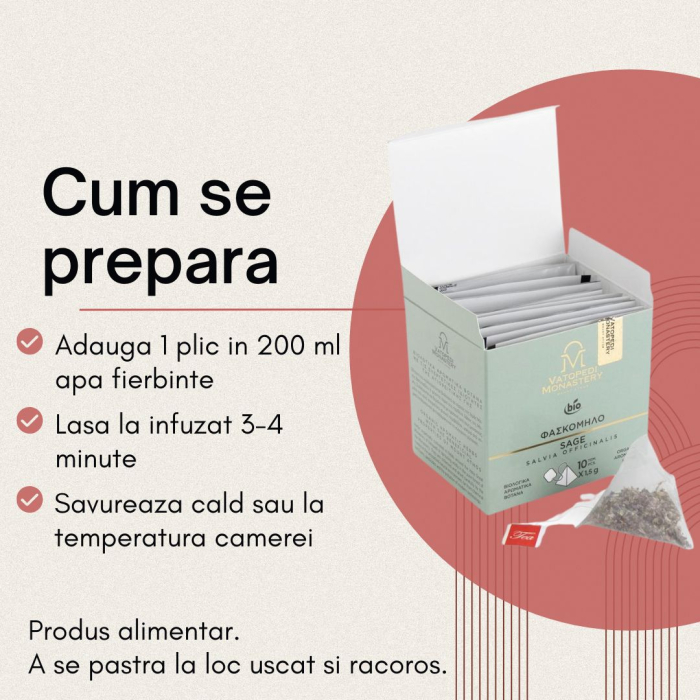 Ceai Organic De Salvie - Salvia Triloba 15Gr [10]