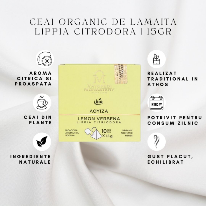 Ceai Organic Lamaita - Lippia Citrodora 15Gr [8]