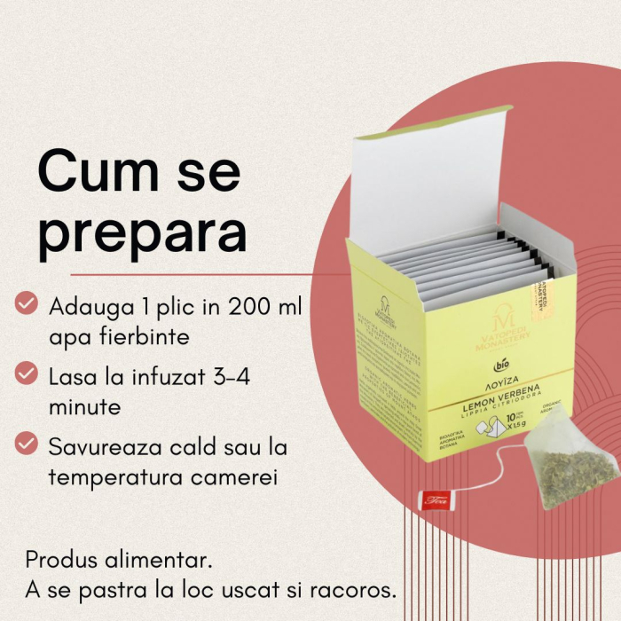Ceai Organic Lamaita - Lippia Citrodora 15Gr [10]