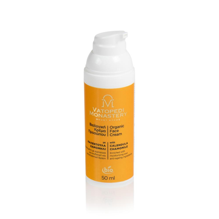 Crema Organica Pentru Fata Cu Galbenele Si Musetel De La Muntele Athos, 50Ml [4]