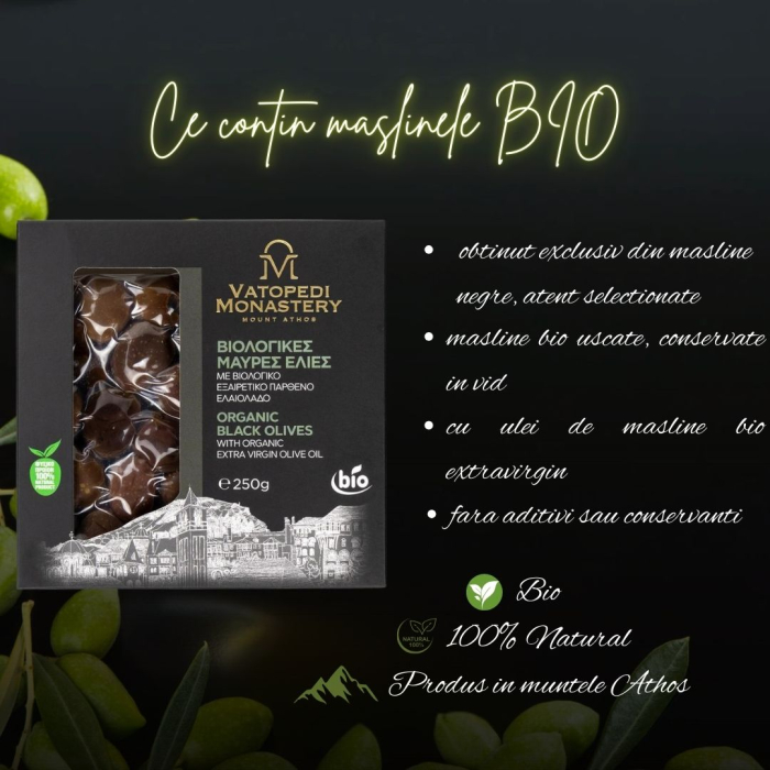 Masline Negre Bio In Vid (250 Gr) (Bio Grecia, Gr-Bio-03) [6]