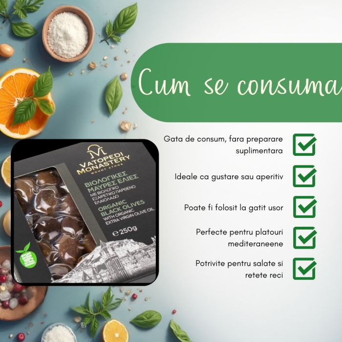 Masline Negre Bio In Vid (250 Gr) (Bio Grecia, Gr-Bio-03) [7]