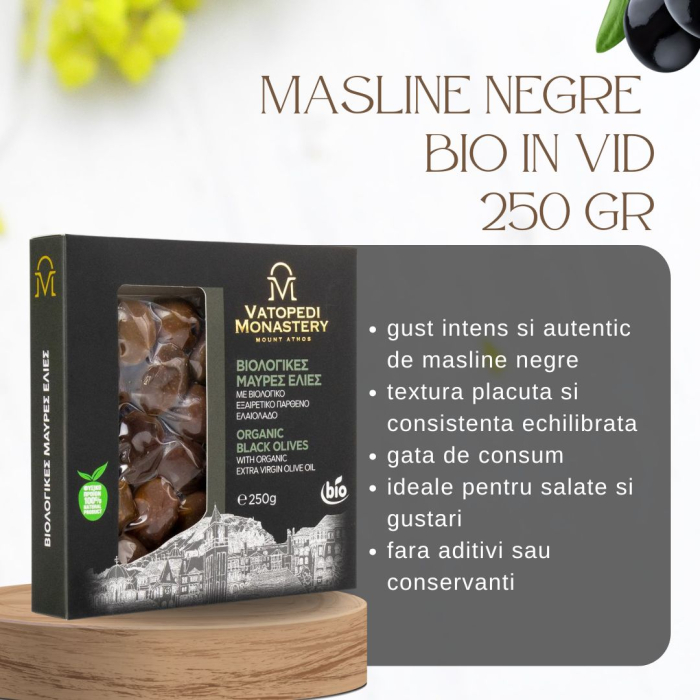 Masline Negre Bio In Vid (250 Gr) (Bio Grecia, Gr-Bio-03) [5]