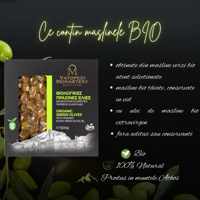 Masline Verzi Bio In Vid (500Gr) (Bio Grecia, Gr-Bio-03) [6]