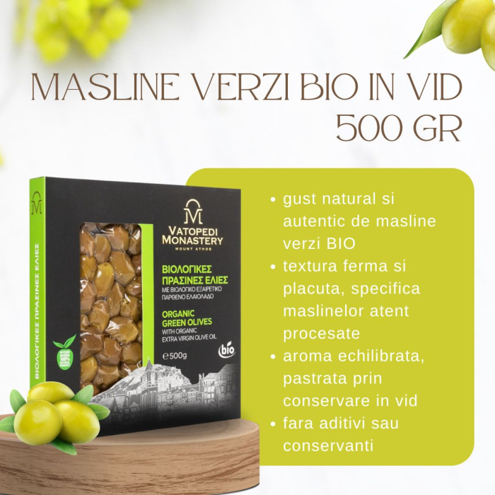 Masline Verzi Bio In Vid (500Gr) (Bio Grecia, Gr-Bio-03) [5]