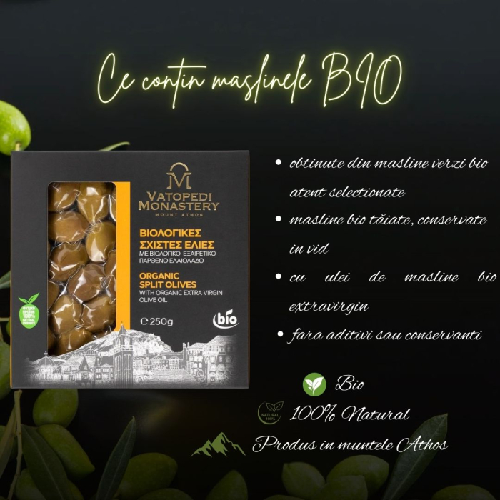 Masline Verzi Bio Taiate In Vid 250 Gr [6]